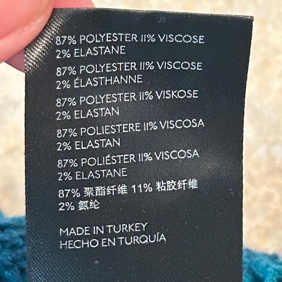 Free People Halter Top Womens M Teal Smocked Textured Boho Festival Tank Beachy - Picture 7 of 11